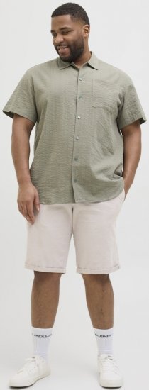 Jack & Jones Marco Erik Chino Shorts Grey - Kratke hlače - Muške Kratke Hlače Veliki Brojevi 