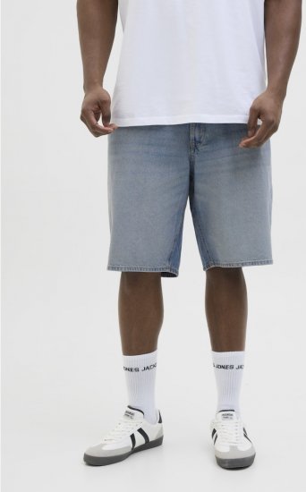 Jack & Jones Alex Original SQ171 Shorts Blue Denim - Kratke hlače - Muške Kratke Hlače Veliki Brojevi 