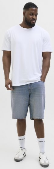 Jack & Jones Alex Original SQ171 Shorts Blue Denim - Kratke hlače - Muške Kratke Hlače Veliki Brojevi 