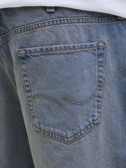 Jack & Jones Alex Original SQ171 Shorts Blue Denim - Kratke hlače - Muške Kratke Hlače Veliki Brojevi 