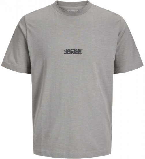 Jack & Jones Sago Branded Crew Neck T-Shirt Grey - Majice Kratkih Rukava - Muške Majice Kratkih Rukava Veliki Brojevi 
