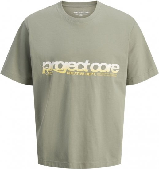 Jack & Jones Project Core Loose Fit Summer T-Shirt Light Grey - Majice Kratkih Rukava - Muške Majice Kratkih Rukava Veliki Brojevi 