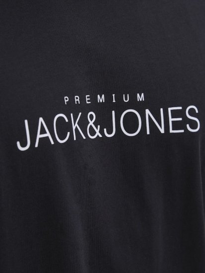Jack & Jones Lavance Crew Neck T-Shirt Black Beauty - Majice Kratkih Rukava - Muške Majice Kratkih Rukava Veliki Brojevi 