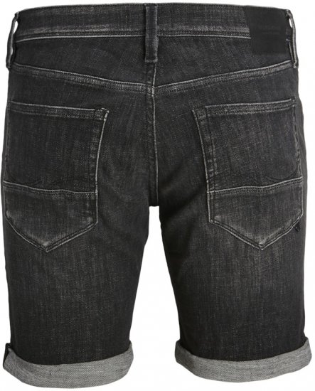 Jack & Jones RICK FOX SHORTS GE 245 Shorts Black Denim - Kratke hlače - Muške Kratke Hlače Veliki Brojevi 