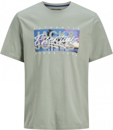 Jack & Jones Colton Photoprint Crew Neck T-Shirt Iceberg Green - Majice Kratkih Rukava - Muške Majice Kratkih Rukava Veliki Brojevi 