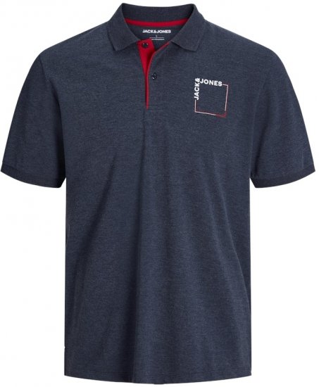 Jack & Jones Verner Short Sleeve Polo Dark Blue - Polo majice - Muške Polo Majice Veliki Brojevi