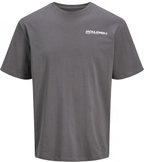 Jack & Jones Hawaii Crew Neck T-Shirt Grey - Majice Kratkih Rukava - Muške Majice Kratkih Rukava Veliki Brojevi 
