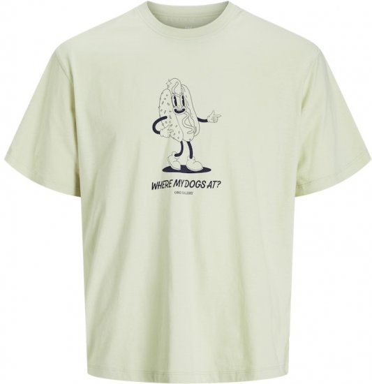 Jack & Jones Unexpect Crew Neck T-Shirt Green - Majice Kratkih Rukava - Muške Majice Kratkih Rukava Veliki Brojevi 
