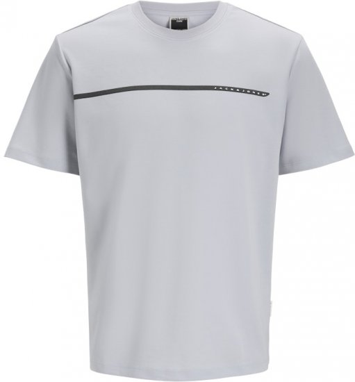 Jack & Jones Fusion Black Line Crew Neck T-Shirt Grey - Majice Kratkih Rukava - Muške Majice Kratkih Rukava Veliki Brojevi 