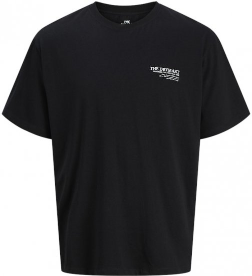 Jack & Jones Marina Crew Neck T-Shirt Black - Majice Kratkih Rukava - Muške Majice Kratkih Rukava Veliki Brojevi 
