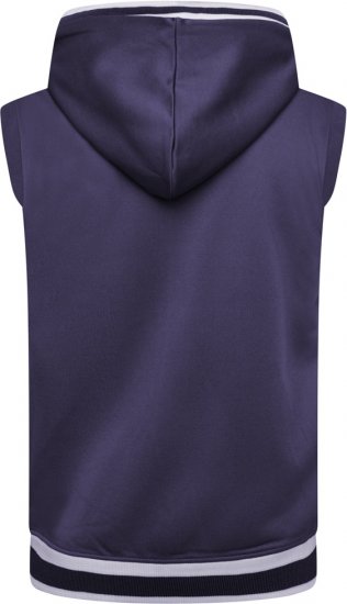 Kam Jeans TS005 Retro Tracky Set (Shorts/Sleeveless Hoodie) Navy - Trenirke kompleti - Muške trenirke kompleti veliki brojevi