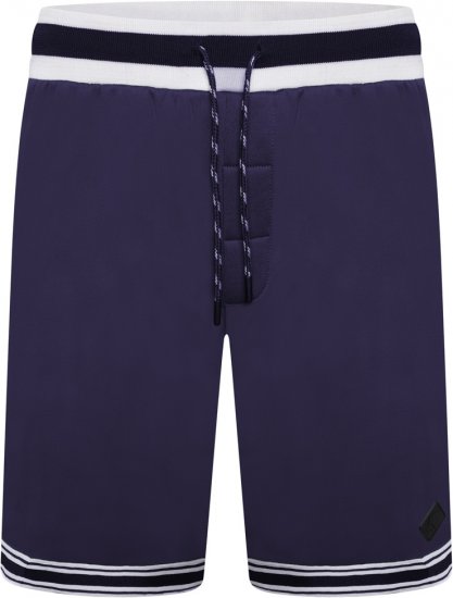 Kam Jeans TS005 Retro Tracky Set (Shorts/Sleeveless Hoodie) Navy - Trenirke kompleti - Muške trenirke kompleti veliki brojevi