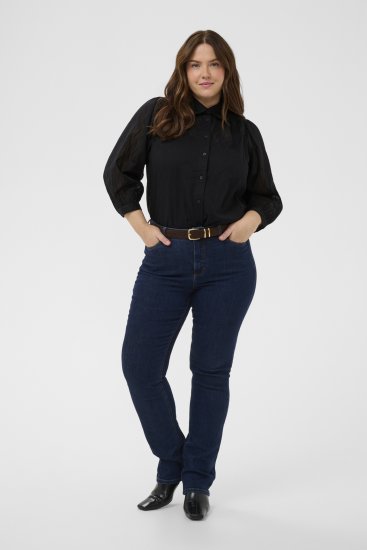 Kaffe Curve Gabby Košulja sa skraćenim rukavima Crna - Košulje - 