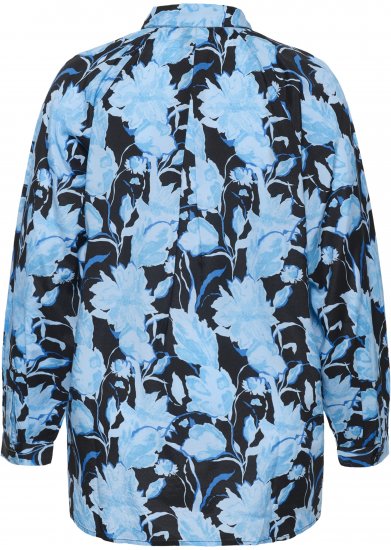 Kaffe Curve Sasja Košulja dugih rukava Blue Snake Flower - Bluze i tunike - 