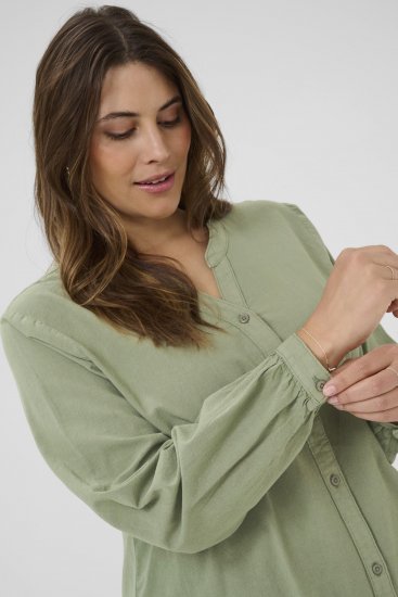 Kaffe Curve Nana Košulja dugih rukava Zelena - Bluze i tunike - 