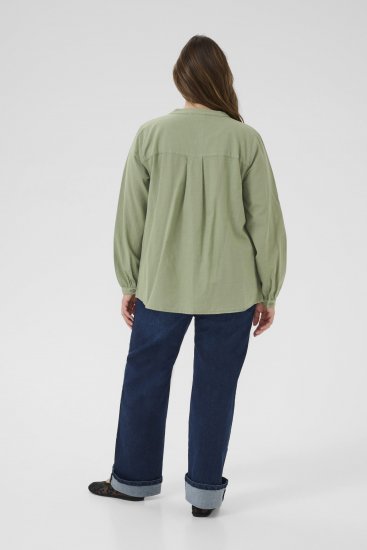 Kaffe Curve Nana Košulja dugih rukava Zelena - Bluze i tunike - 