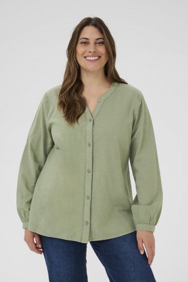 Kaffe Curve Nana Košulja dugih rukava Zelena - Bluze i tunike - 