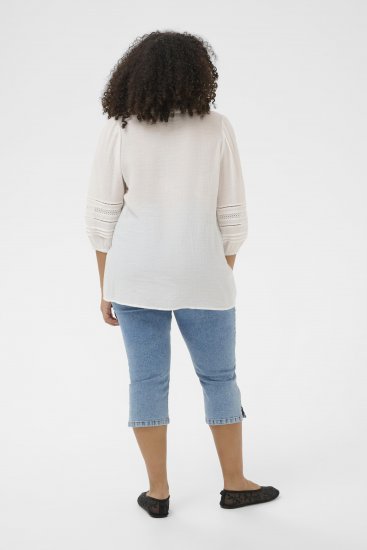 Kaffe Curve Liwa Shirt Chalk - Košulje - 