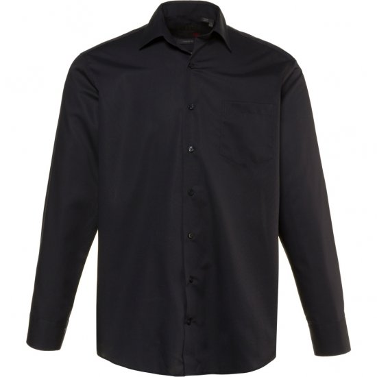 JP1880 Shirt Business Modern Fit Long Sleeve Non-Iron Black TALL - MUŠKA ODJEĆA MT-6XLT - Odjeća za Visoke Muškarce