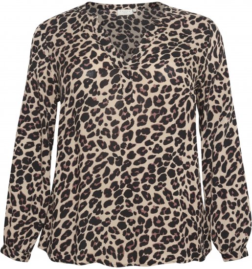 Kaffe Curve Mirta Tilly Bluza Leopard Uzorak - Bluze i tunike - 