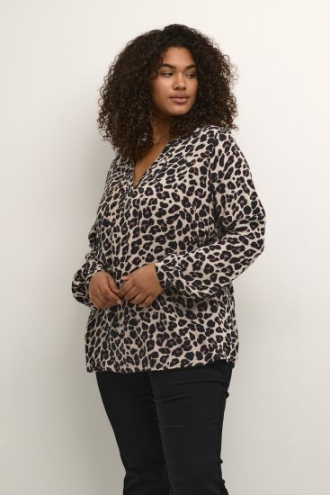 Kaffe Curve Mirta Tilly Bluza Leopard Uzorak - Bluze i tunike - 