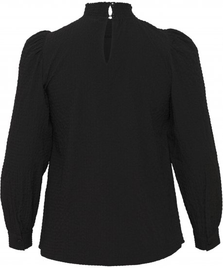 Kaffe Curve Ditta Smock Bluza Duboko Crna - Bluze i tunike - 