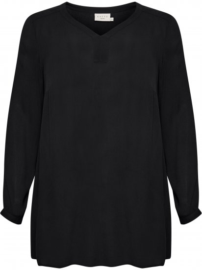 Kaffe Curve Ami Dugih rukava Tunika Duboko crna - Majice - 