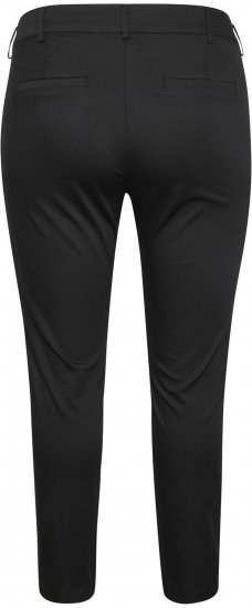 Kaffe Curve Leana Chino Hlače 7/8 Duboka Crna - Traperice & Hlače u Velikim Veličinama – Plus Size - 