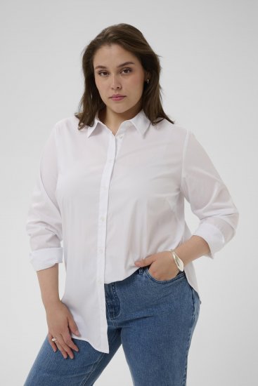 Kaffe Curve Laina Shirt Optical White - Košulje - 