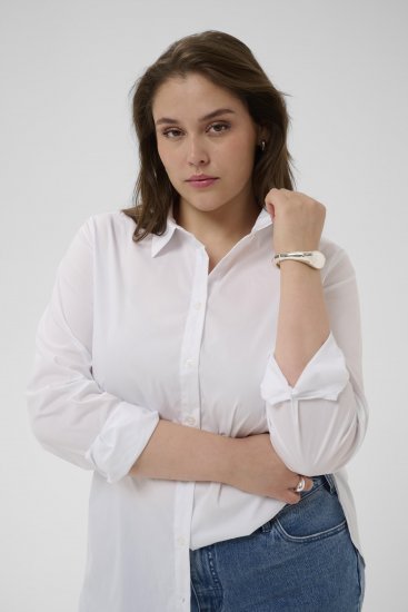 Kaffe Curve Laina Shirt Optical White - Košulje - 