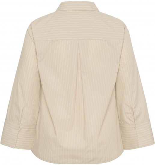 Kaffe Curve Josa Shirt Feather Grey Stripe - Košulje - 
