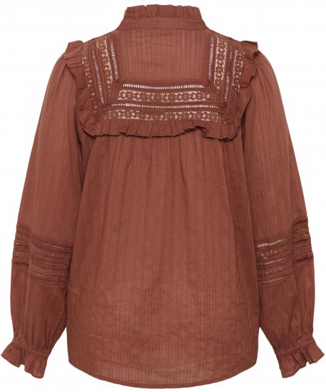 Kaffe Curve Jessa Shirt Henna Brown - Bluze i tunike - 