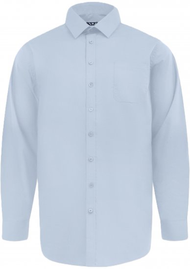 D555 Oliver Rastezljiva Košulja Dugih Rukava Otporna Na Mrlje Bez Peglanja Nebesko Plava - Košulje - Muške Košulje Veliki Brojevi