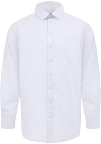 D555 Oliver Rastezljiva Košulja Dugih Rukava Otporna Na Mrlje Bez Peglanja Bijela - Košulje - Muške Košulje Veliki Brojevi