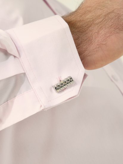 D555 Oliver Rastezljiva Košulja Dugih Rukava Otporna Na Mrlje Bez Peglanja Ružičasta - Košulje - Muške Košulje Veliki Brojevi