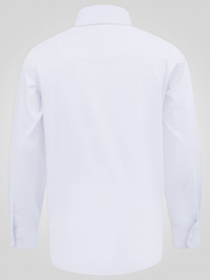 D555 Oliver Rastezljiva Košulja Dugih Rukava Otporna Na Mrlje Bez Peglanja Bijela - Košulje - Muške Košulje Veliki Brojevi