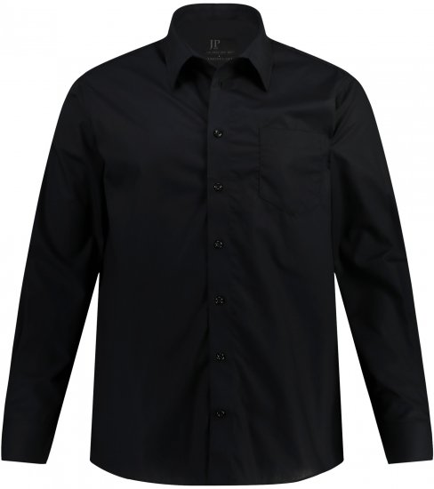 JP1880 Comfort Fit with Chest Pocket Shirt TALL Black - TALL košulje - 
