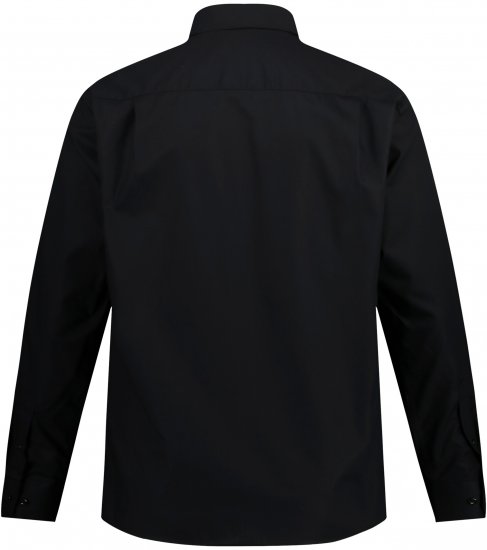 JP1880 Comfort Fit with Chest Pocket Shirt TALL Black - TALL košulje - 