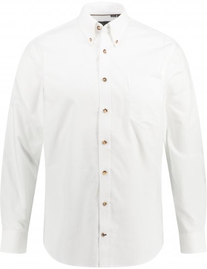 JP1880 Shirt Modern Fit Traditional Stag Horn White - Košulje - Muške Košulje Veliki Brojevi
