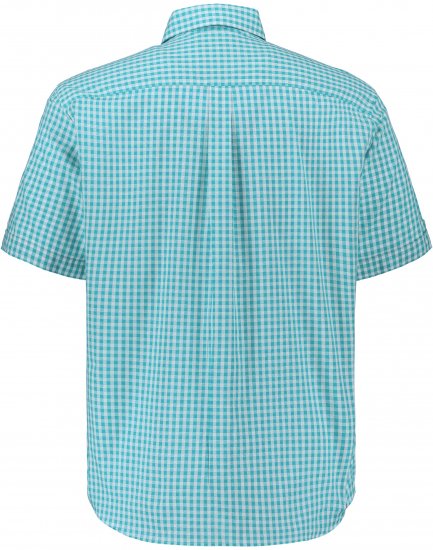 JP1880 Shirt Traditional Short Sleeve Turquoise - Košulje - Muške Košulje Veliki Brojevi