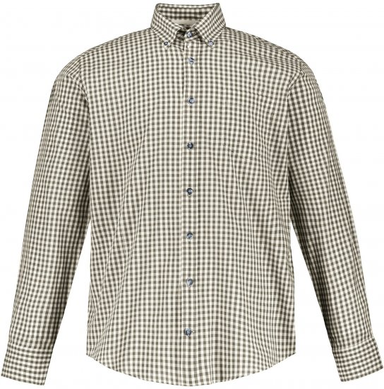 JP1880 Shirt Checked Traditional Long Sleeve Olive Green - Svečana odjeća - Svečana i blagdanska odjeća – Slavite elegantno i udobno