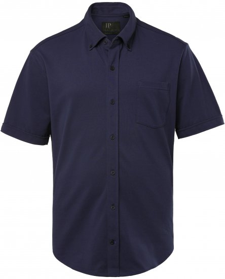 JP1880 Shirt Pique Short Sleeve Flexnamic Night Blue TALL - MUŠKA ODJEĆA MT-6XLT - Odjeća za Visoke Muškarce
