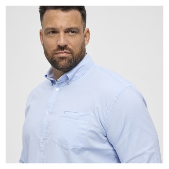 North Latitude Oxford Shirt Light Blue - Košulje - Muške Košulje Veliki Brojevi