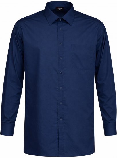 Espionage SH151 Plain Collar Long Sleeve Shirt Navy - Košulje s dugim rukavima - 