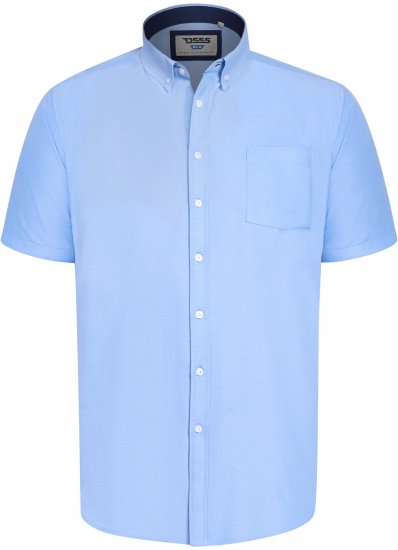 D555 James Oxford Košulja Kratkih Rukava TALL Nebesko Plava - TALL košulje - 