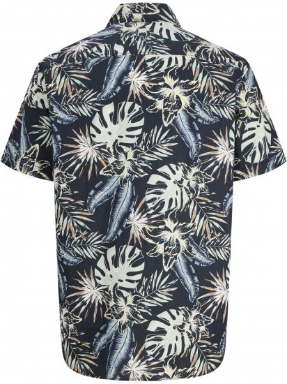 Jack & Jones Honolulu Short Sleeve Resort Shirt Black - Košulje - Muške Košulje Veliki Brojevi