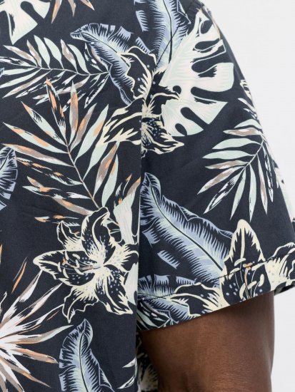 Jack & Jones Honolulu Short Sleeve Resort Shirt Black - Košulje - Muške Košulje Veliki Brojevi