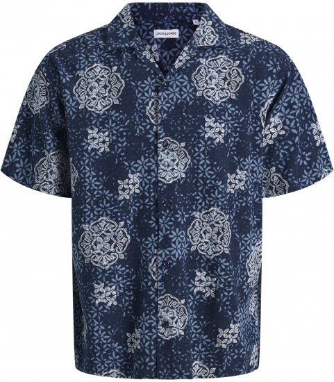 Jack & Jones Alfredo Shirt Short Sleeve Blue - Košulje kratkih rukava - 