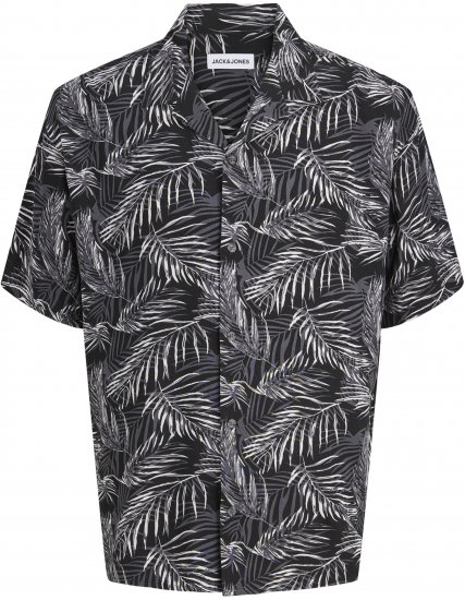 Jack & Jones Jeff Resort Short Sleeve Shirt Black - Košulje - Muške Košulje Veliki Brojevi