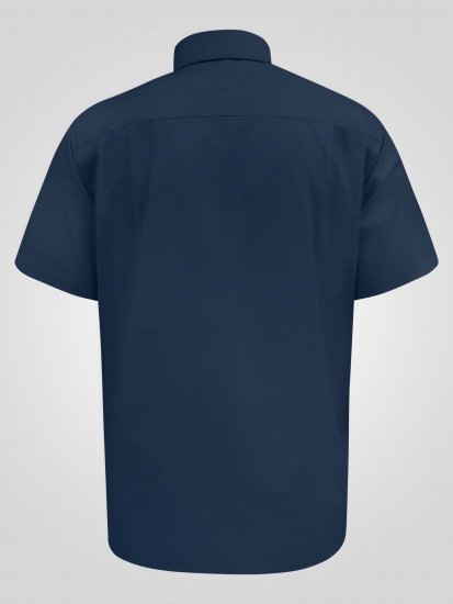 D555 Lucas Rastezljiva Košulja Kratkih Rukava Otporna Na Mrlje Bez Peglanja Tamnoplava - Košulje - Muške Košulje Veliki Brojevi